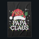 Papa Claus Christmas Lights Pajama Family Matching Kitchen Towel<br><div class="desc">Papa Claus Christmas Lights Pajama Family Matching</div>
