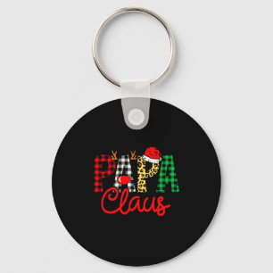 Papa Claus Funny Christmas Family Matching Keychain