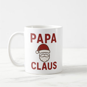 Papa Claus – Funny Christmas Santa Design for Dads Coffee Mug