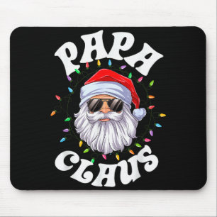 Papa Claus Santa Christmas Dad Family Matching Paj Mouse Pad