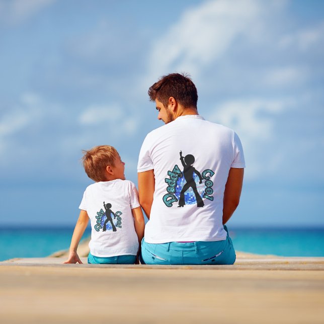 Papa Cool Disco Dance rétro Fête des pères T-shirt (Créateur téléchargé)