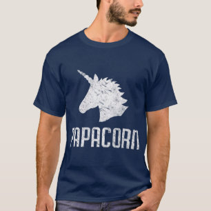 Papa Corn Unicorn Dad Funny Matching Birthday T-Shirt