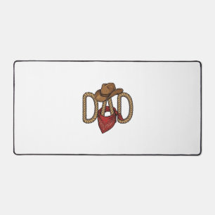 Papa Cowboy Corda Chapeau Bandana Gravure Vintage