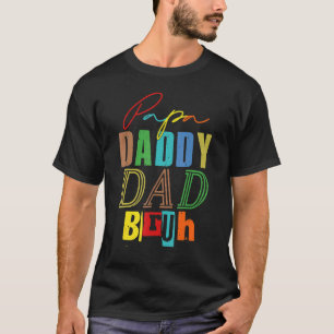 Papa Daddy Dad Bruh Hilarious Fars Day 1 T-Shirt