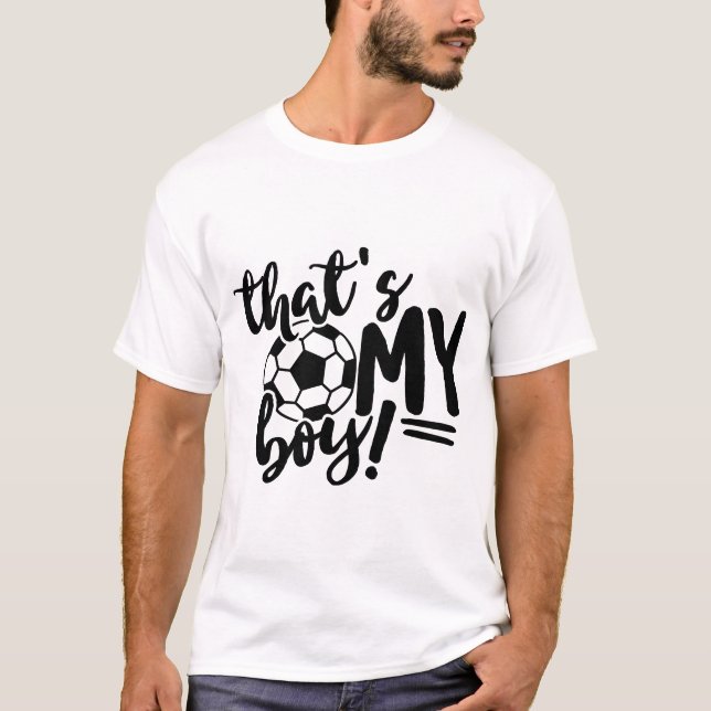 Papa de football c'est mon T-shirt de la journée d (Devant)