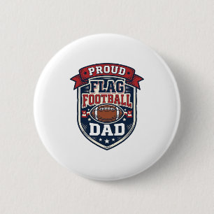 Papa de football drapeau fier Badge vintage patrio