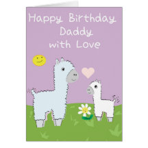 Papa de joyeux anniversaire avec amour - carte