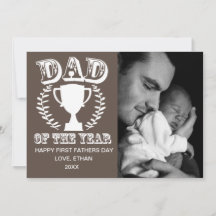 Papa de l'année - Carte photo du père