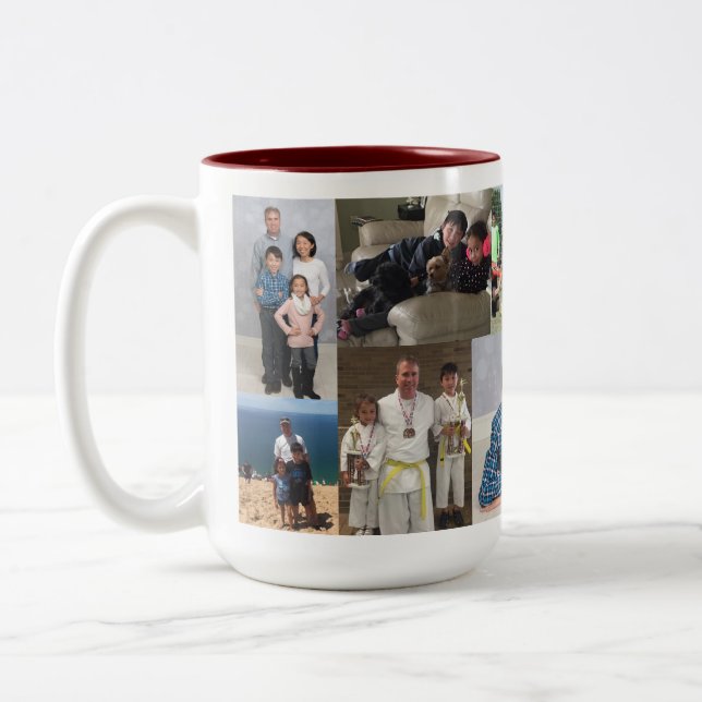 Papa de photo du collage 10 - tasse (Gauche)