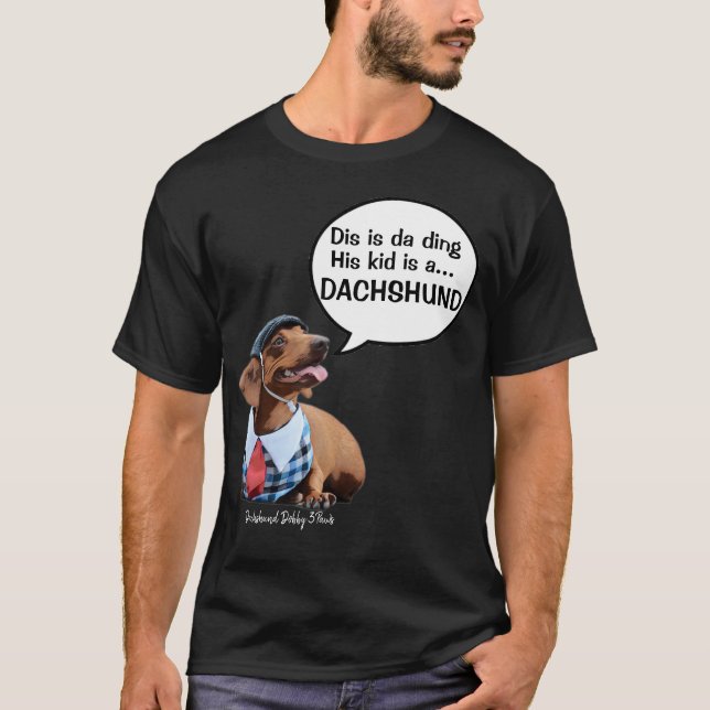 Papa de T-shirt de teckel (Devant)