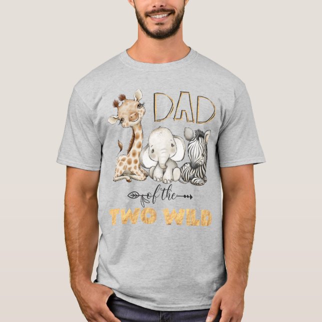 Papa des Deux sauvages 2e anniversaire T-shirt du  (Devant)