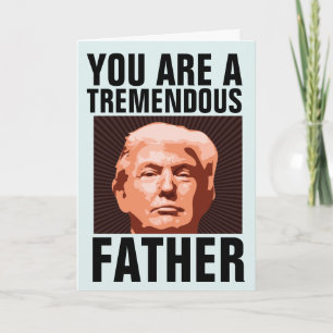 PAPA DONALD TRUMP CARTE D'ANNIVERSAIRE POUR PÈRE