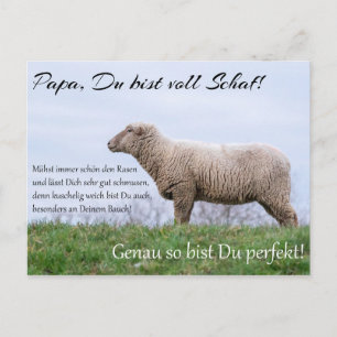 Papa, Du bist voll Schaf! Postcard