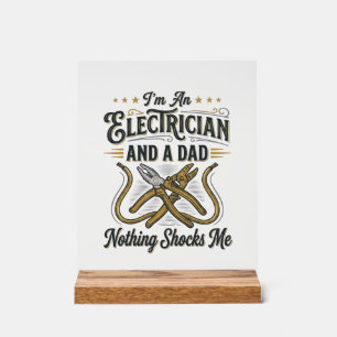 Papa électricien Rien ne me choque Chemise vintage