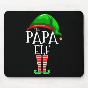 Papa Elf Family Matching Group Christmas Gift Gran Mouse Pad