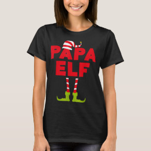 Papa Elf Funny Matching Christmas Costume T-Shirt