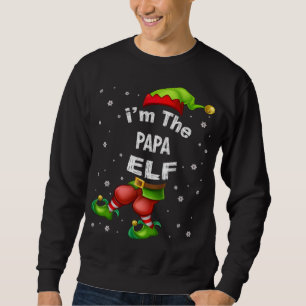Papa Elf Matching Family Christmas Pajama gift Sweatshirt