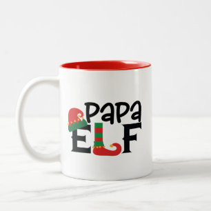 Papa Elf Two-Tone Coffee Mug