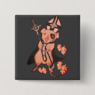 Papa Emerattus 2 Inch Square Button