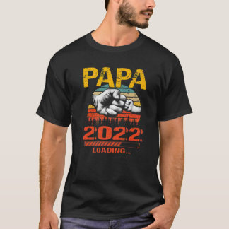 Papa Est 2022 Loading Future New Father's Day T-Shirt
