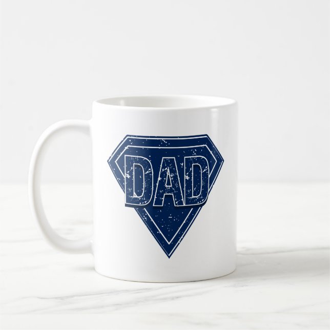 Papa Est Ma Mug De Café Fête des pères Superhero (Gauche)