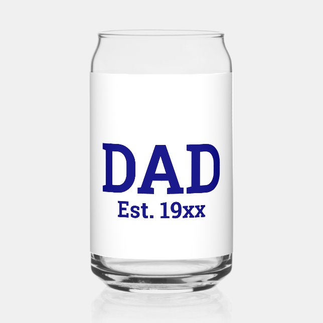 Papa Est. modèle de texte bleu marine 19xx (Recto)