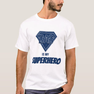 Papa Est Mon T-shirt Fête des pères Superhero
