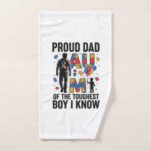 Papa fier Autisme Garçon le plus dur Design vector