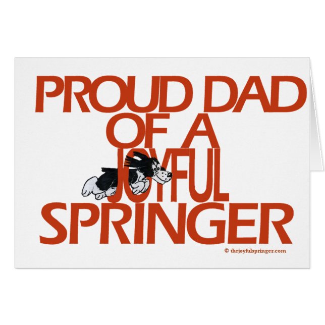 Papa fier de Springer joyeux (Devant horizontal)