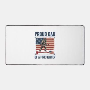 Papa fier d'un pompier drapeau vintage Vector_1