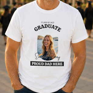 Papa Fier Moderne Ici T-Shirt Photo de Remise de
