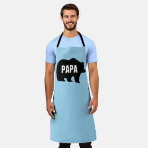 PAPA GRIZZLY BEAR DAD FATHER'S DAY FUNNY APRON