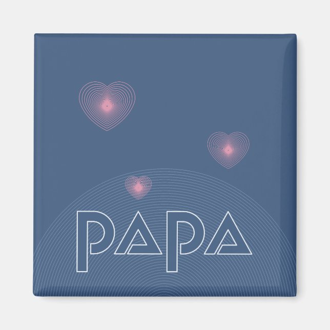 Papa, Guiding Light (Arc) Magnet (Front)
