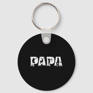 Papa Hunting Hunter Father's Day Keychain