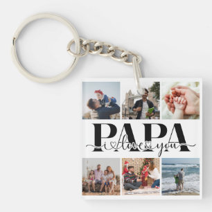 Papa I Love You Custom Photo Collage