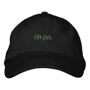 Papa Imprimé Nom noir Couleur beau papa Casquette
