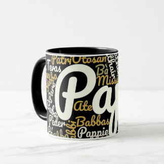 Papa in Different Languages Mug
