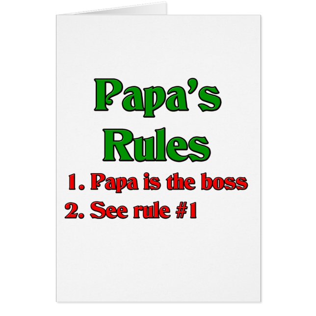 Papa Is The Boss (Front)