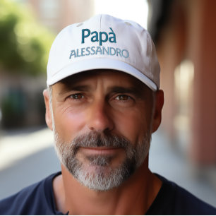 Papà Italian Dad personalized embroidered cap