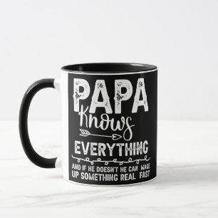 Papa Knows Everything Father's Day  Mug