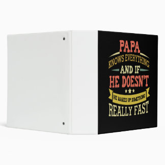 Papa Knows Everything If He Doesn't Know Binder