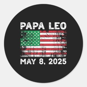 Papa Leo Classic Round Sticker