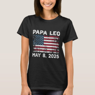 Papa Leo Us God Bless Pope Leo American Pope T-Shirt