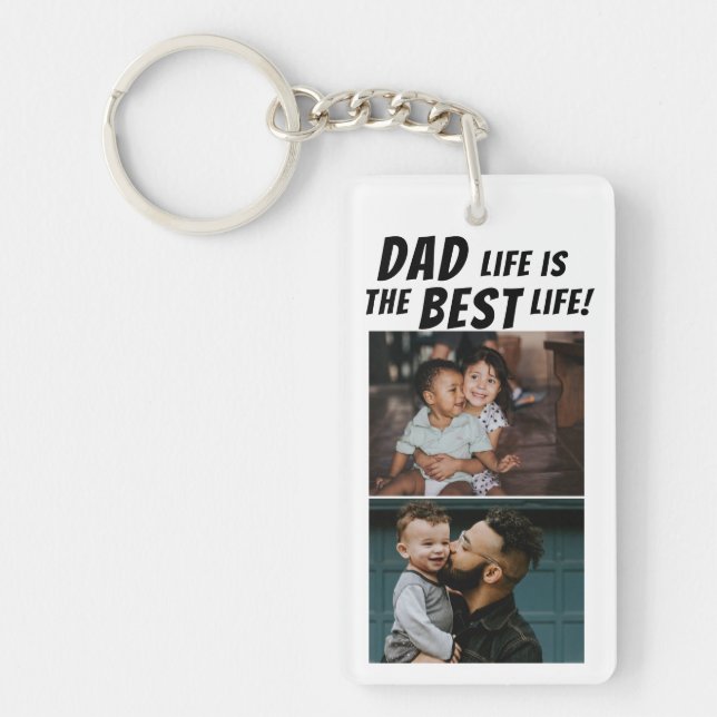 Papa Life est la meilleure vie 2 Photos Père (Devant)