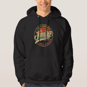 Papa Like A Grandpa Only Cooler Dad Papa Definiti Hoodie
