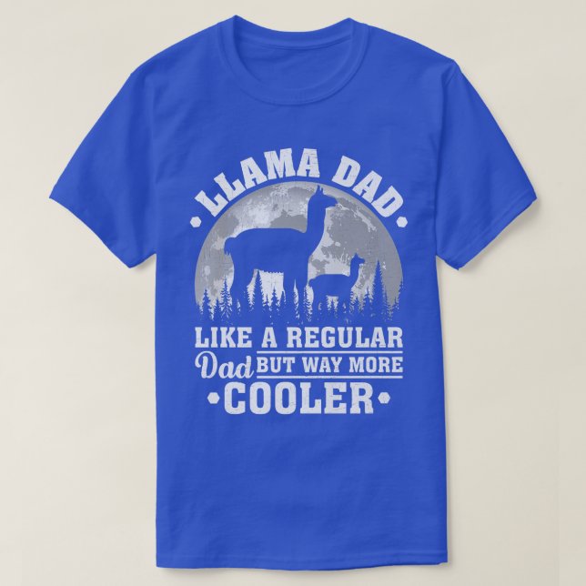 Papa Llama comme un papa normal drôle T-shirt pour (Design devant)
