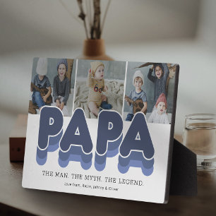 Papa Man Myth Legend Photo Plaque