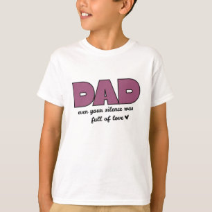 Papa Même Ton Silence T-shirt de base du garçon