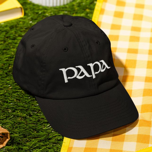 Papa Modern Embroidered Gift For Him Hat (Creator Uploaded)