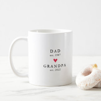 Papa moderne | Grand-père Année Est. Café Mug